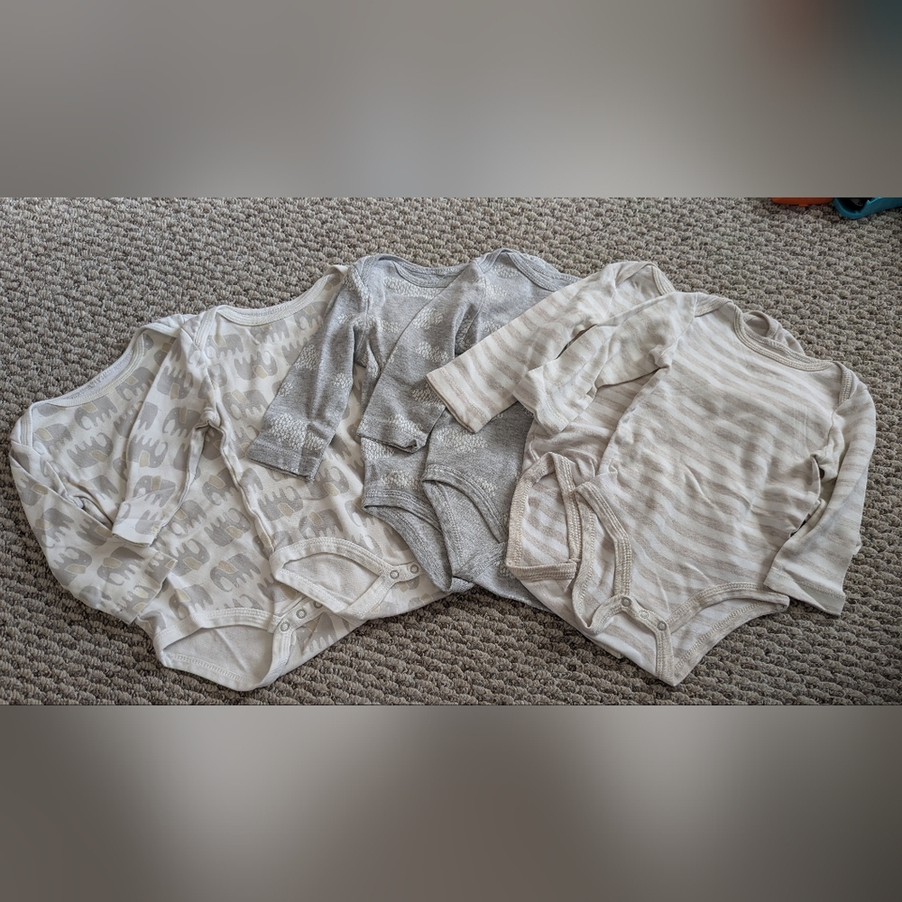 Target Organic Cotton Long Sleeve Onesies